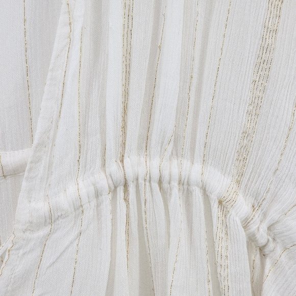 Bleu Rod Beattie Women's Metallic Caftan Cover Up Swimsuit White Sz S - Picture 4 of 8